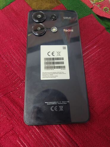 зеркало видеорегистратор с камерой заднего вида: Redmi, Redmi Note 13, Колдонулган, 256 ГБ, түсү - Кара