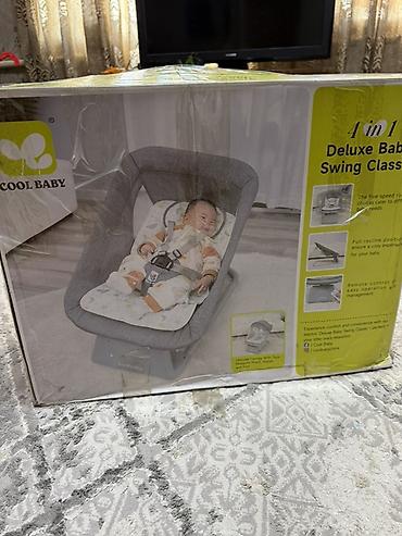 детский бешик: Качели-шезлонг для малышей COOL BABY “Deluxe Baby Swing Classic” — 2