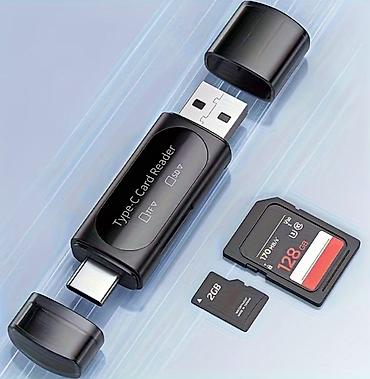 lb link modem: Type-C/USB 2.0 İkili Kart Oxuyucu - İki interfeys: bir tərəfdə USB-A — 1