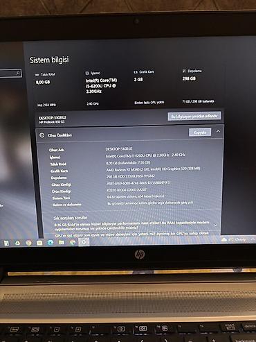 HP: HP ProBook noutbuk - Ekran: 15.6" - Prosessor: Intel Core i5-6200U — 5