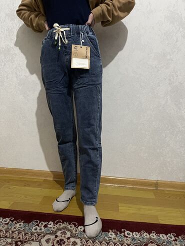 джинсы 25 размер: Прямые, Высокая талия
