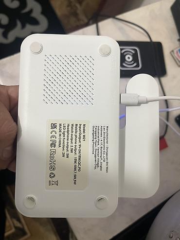 apple woth: Зарядка беспроводная 3в1 Телефон Часы Наушники 1500с Есть 1000с — 4