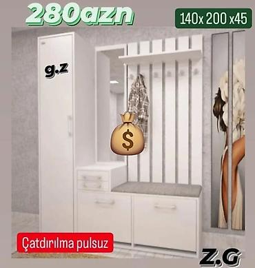 Dəhliz dolabları: Dehliz mebeli sifarişlə hazırlanır — 1