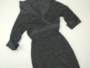 sukienki czarna midi: Dress, S (EU 36), condition - Good