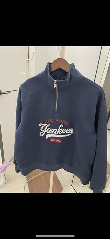 Свитшот/худи с молнией до середины груди New York Yankees.с начесом -