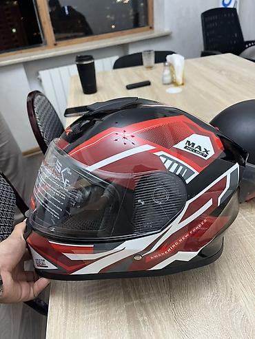 moto sport: MAX Helmet – Tam üzlü motosiklet dəbilqəsi * Rəng və dizayn: Qara — 1