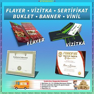 banner reklam: ◽Vizitka, Flayer, Banner ◽Reklam Banner Çapı ve Dizayn işləri — 1