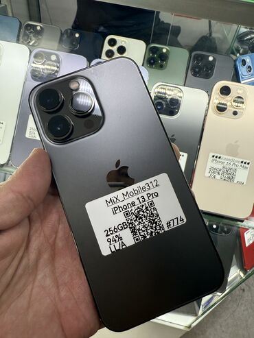 Samsung: IPhone 13 Pro, Б/у, 256 ГБ, Черный, 94 %