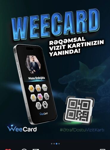 Başqa xidmətlər: Rəqəmsal Vizit Kart – 77 AZN Kağız vizit kartlara son! Öz brendinizi — 4