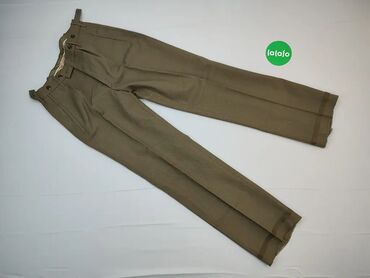 Spodnie: Spodnie, S (EU 36), wzór - Jednolity kolor, kolor - Brązowy