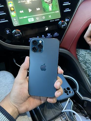 Apple iPhone: IPhone 12 Pro Max, Б/у, 256 ГБ, Pacific Blue, Кабель, 81 % — 2