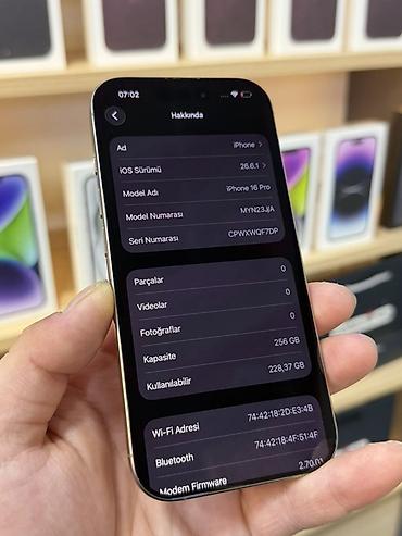 iphone 6 pro max: IPhone 16 Pro, 256 GB, Ağ, Face ID — 3