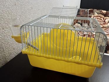 hamster satış: Hamster (xamyak) üçün qəfəs dəsti satilir. Dəstə daxildir: 1 eded su — 3