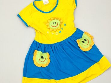sukienki żółte: Dress, 4-5 years, 104-110 cm, condition - Good
