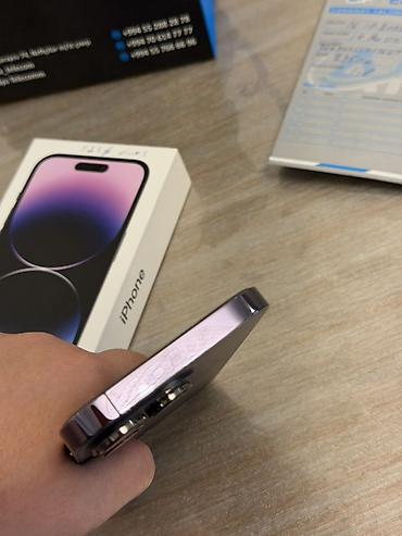 i̇phone pro: IPhone 14 Pro, 512 GB, Deep Purple, Zəmanət — 6