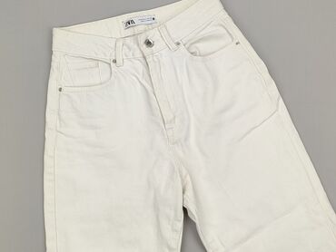 dżinsy z wysokim stanem: Zara, Jeansy damskie, rozmiar XS