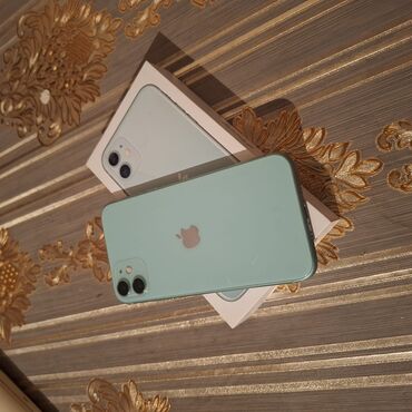 iphone 11 arxa şüşə qiymeti: IPhone 11, 64 GB, Yaşıl, Face ID