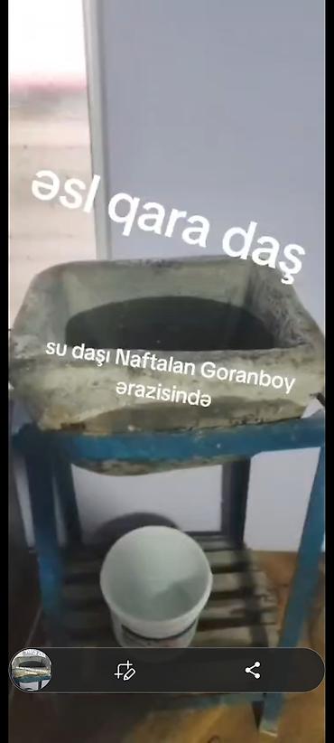 divar üçün dekorlar: Əsl “qara daş” – su daşı (Naftalan–Goranboy ərazisi) - Təbii qara — 1