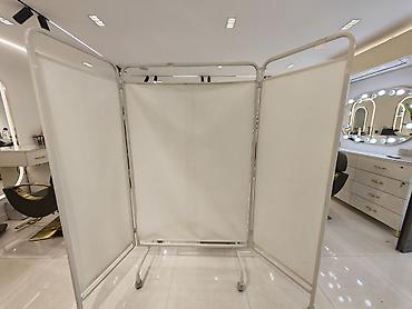 Mebel: Tibbi/parikmaxer salonu üçün mobil paravan - 2 bölməli, metal — 2