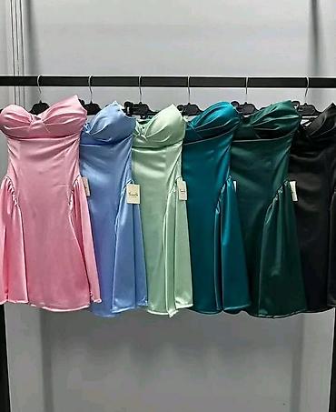 massimo dutti baletanke: Kratka elegantna haljina bez bretela mini dužina A‑linije,naglašenog — 4