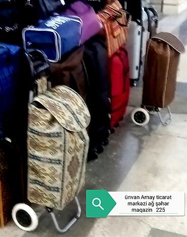 Çantalar: Təkərli bazar çantası. Yeni. Ünvan Amay ticarət mərkəzi ağ şəhər — 1