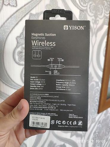 Qulaqcıqlar: Yeni Simsiz (Bluetooth) Qulaqcıqlar, Yison, rəng - Qara — 2