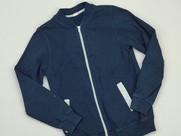 niebieski sweterek rozpinany: Bluza, 3-4 lat, 134-140 cm, stan - Dobry