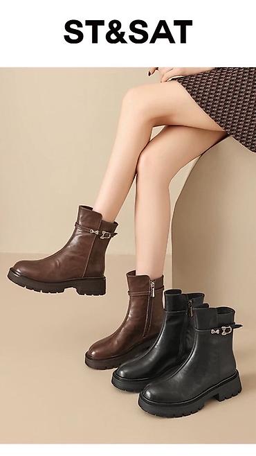 Ботинки и ботильоны: Женские ботинки-анклыART_VOICE - Модель: укороченные ботинки-челси на — 3