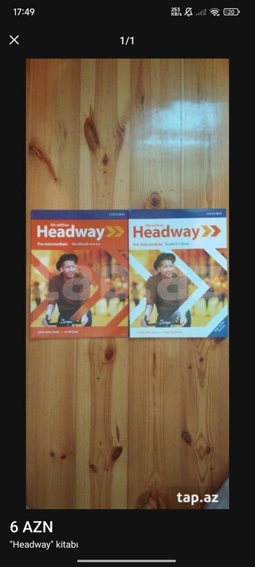 Oxford tərəfindən hazırlanmış "Headway" seriyasından Pre-Intermediate