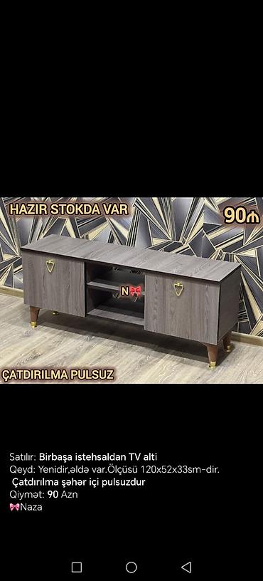 alca agaci: Yeni, Düz TV altlığı, Polkalı, Laminat — 2