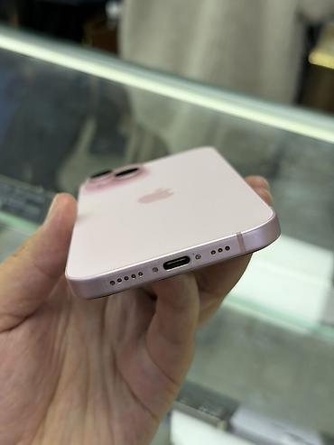 Мобильные телефоны и аксессуары: IPhone 15, Б/у, 128 ГБ, Розовый, Кабель, 88 % — 6