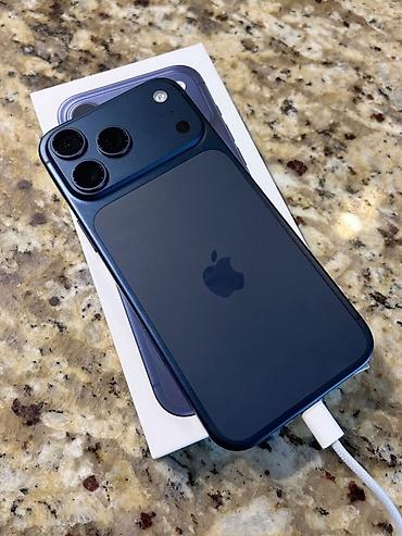 карбоновые: IPhone 17 Pro Max, Б/у, 512 ГБ, Sierra Blue, Коробка, 92 % — 1