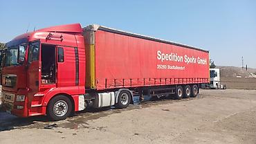 byd taksi arenda: MAN TGX dartqı (çekici) və tentli yarımqoşqu Xüsusiyyətlər: - — 2
