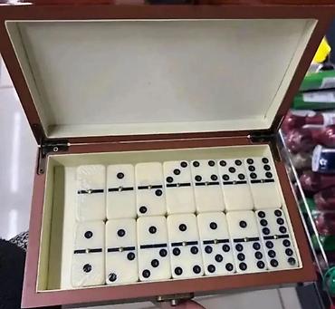 nerd dasi: Stolüstü oyunlar dəsti – domino, loto və zərlər - Domino: Taxta — 3