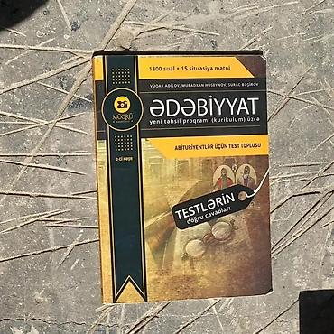 Testlər: Mücrü Nəşriyyatı – Ədəbiyyat Kitab yaxşı vəziyyətdədir. Səliqəlidir — 1
