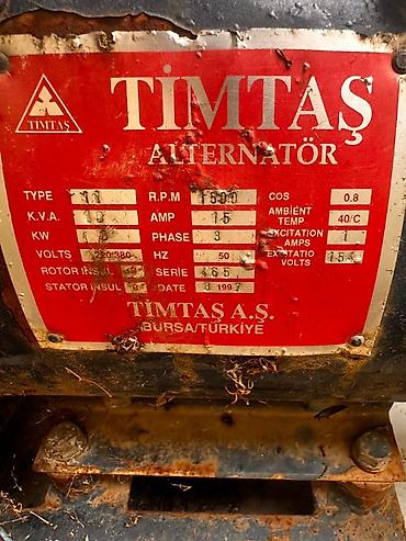 demir qapi bezekleri: TİMTAŞ alternatorlu dizel generator seti Texniki göstəricilər — 1