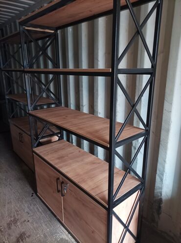 Офисные стеллажи: Стеллаж в стиле лофт. Стеллаж для офиса и дома. Изготовим любой размер — 2