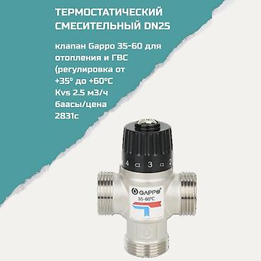Регулирующие вентили: Термостатический смесительный клапан DN25 Gappo 35–60 для систем — 1