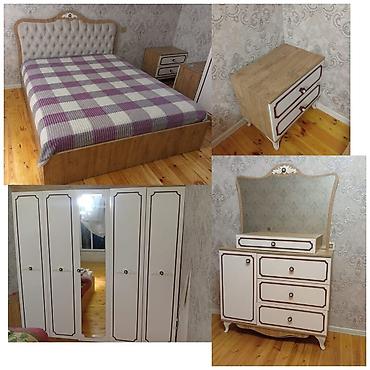 Endirim ‼️‼️ Yatağ dəsti satılır 450₼. Yaxşı vəziyyətdədi. Ünvan