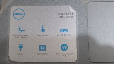 Ноутбуки: Ноутбук, Dell, 8 ГБ ОЗУ, Intel Core i5, 13.3 ", Б/у, Для работы, учебы, память SSD — 8