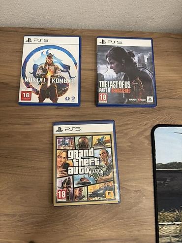 Диски на пс5 Как масло GTA5-2500 The Last of Us 2-3000 Mortal Kombat