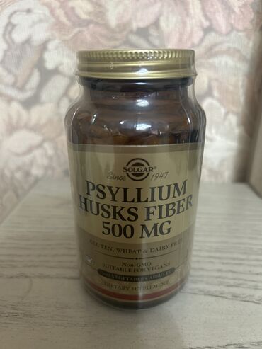 Vitaminlər və BAƏ: Psyllium husks fiber 500 mg, təzə, новый. Amerikadan getirilib, из