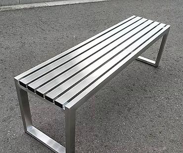 скамья деревянная: Скамейка Металл, Без спинки, Без крыши — 1