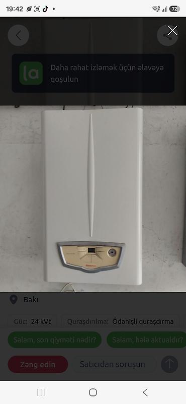 İşlənmiş kombi – Immergas 24 kWt - Marka/model: Immergas, 24 kWt güc