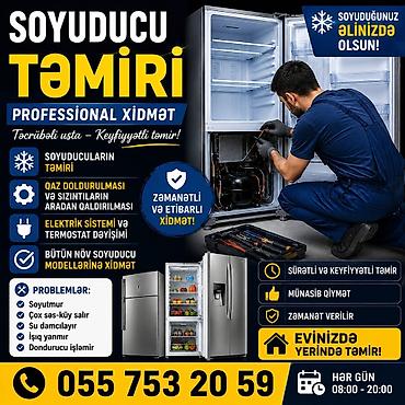 cadır evlər: Soyuducu və məişət texnikası təmiri – peşəkar xidmət Xidmətlər: - — 1