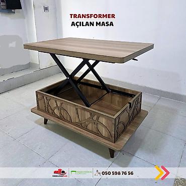 Masalar: Jurnal masası, Yeni, Transformer, Dördbucaq masa — 8