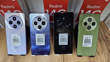 зелёный телефон: Redmi, Redmi 14C, Новый, 128 ГБ, цвет - Зеленый, 2 SIM