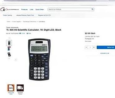 Multimetri: Texas Instruments naučni kalkulator TI-30X IIS (crni) - Dvoredni — 10
