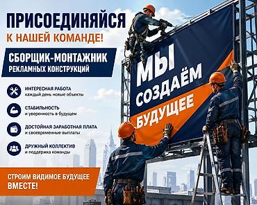 Производство: Вакансия: Сборщик-монтажник рекламных конструкций Что предстоит — 1