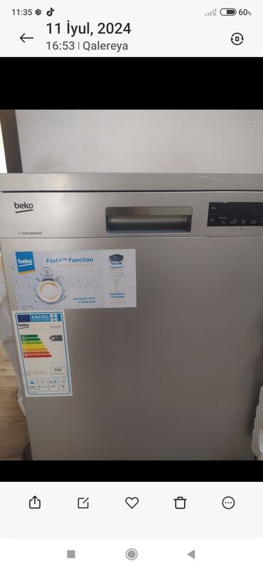 paltar tikən maşin: Посудомойка Beko, Узкая (45 см), Новый